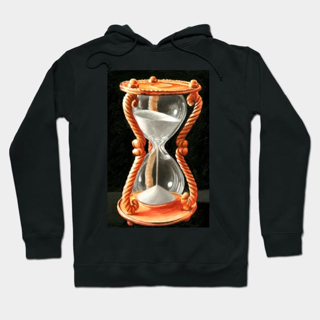 Antique style sand timer hourglass Hoodie by LukjanovArt